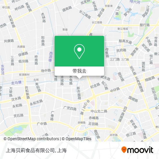 上海贝莉食品有限公司地图