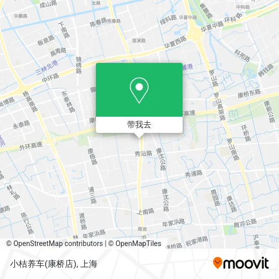 小桔养车(康桥店)地图