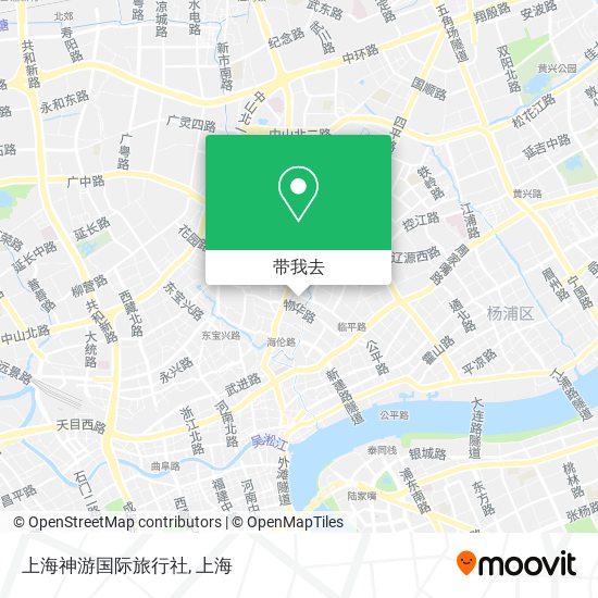 上海神游国际旅行社地图