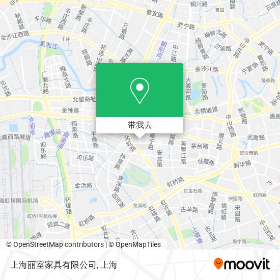 上海丽室家具有限公司地图