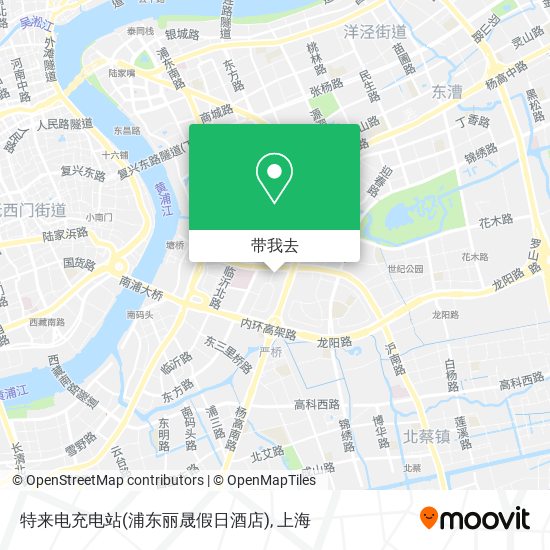 特来电充电站(浦东丽晟假日酒店)地图