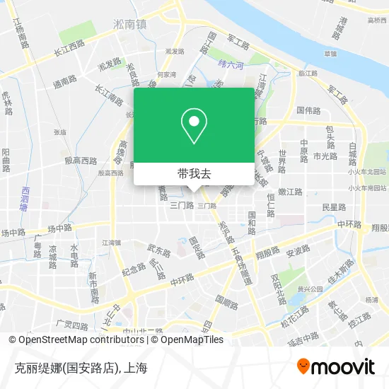克丽缇娜(国安路店)地图