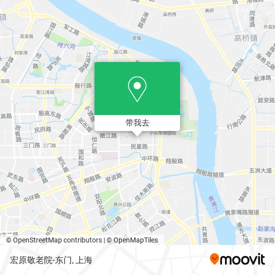 宏原敬老院-东门地图