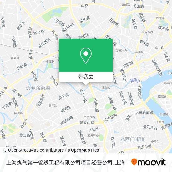 上海煤气第一管线工程有限公司项目经营公司地图