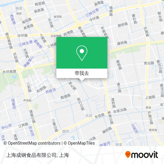 上海成钢食品有限公司地图