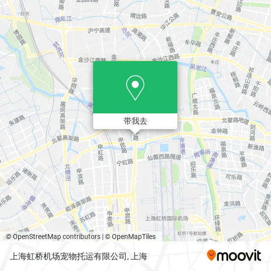 上海虹桥机场宠物托运有限公司地图