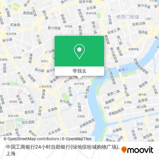 中国工商银行24小时自助银行(绿地缤纷城购物广场)地图