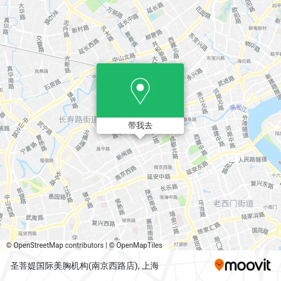 圣菩媞国际美胸机构(南京西路店)地图