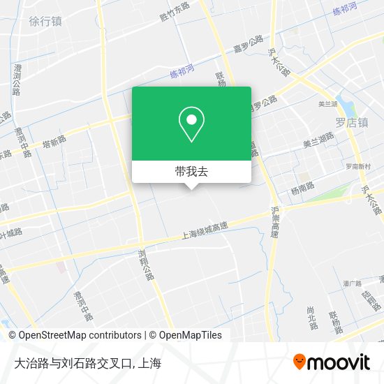 大治路与刘石路交叉口地图