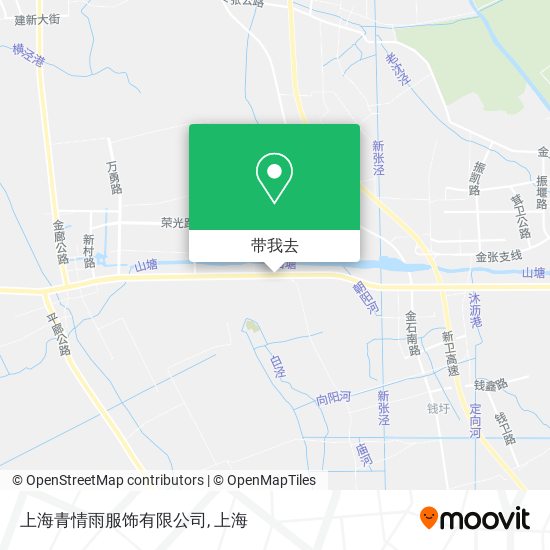 上海青情雨服饰有限公司地图