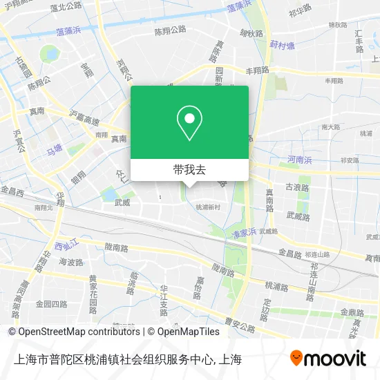 上海市普陀区桃浦镇社会组织服务中心地图
