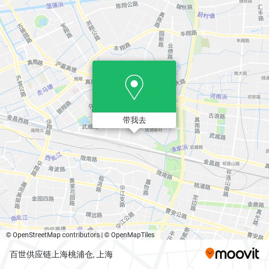 百世供应链上海桃浦仓地图