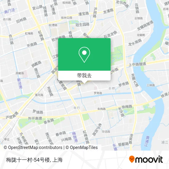 梅陇十一村-54号楼地图