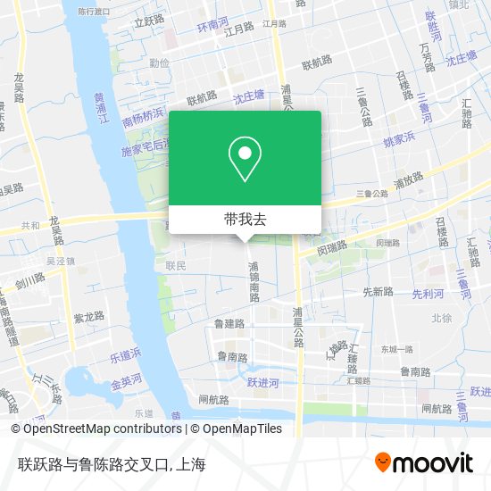 联跃路与鲁陈路交叉口地图
