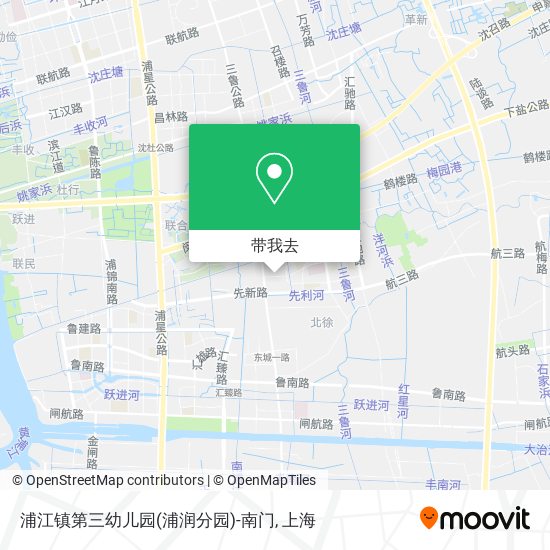 浦江镇第三幼儿园(浦润分园)-南门地图