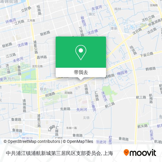 中共浦江镇浦航新城第三居民区支部委员会地图