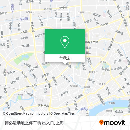 德必运动地上停车场-出入口地图