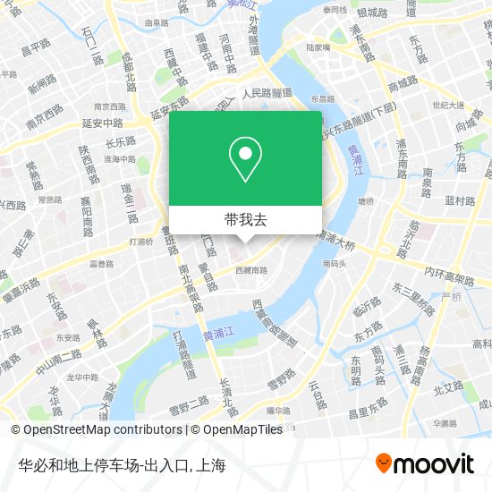 华必和地上停车场-出入口地图