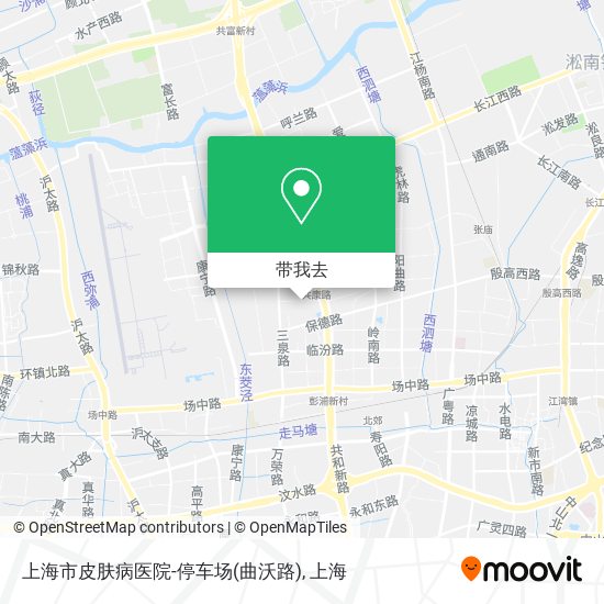 上海市皮肤病医院-停车场(曲沃路)地图