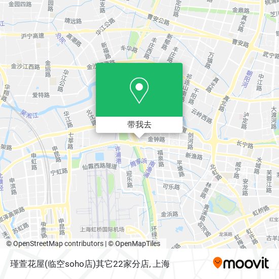 瑾萱花屋(临空soho店)其它22家分店地图