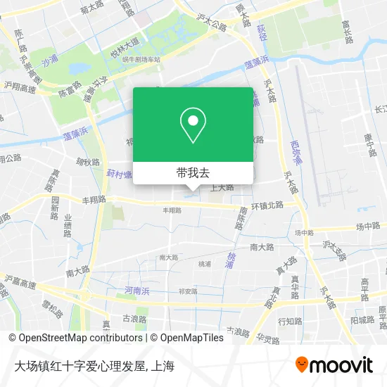 大场镇红十字爱心理发屋地图