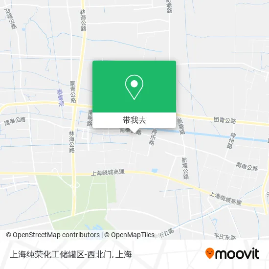 上海纯荣化工储罐区-西北门地图