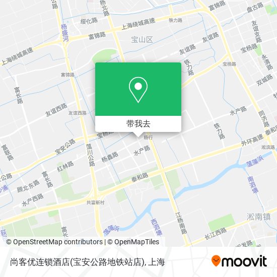 尚客优连锁酒店(宝安公路地铁站店)地图