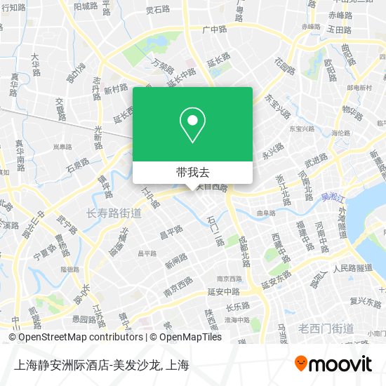 上海静安洲际酒店-美发沙龙地图