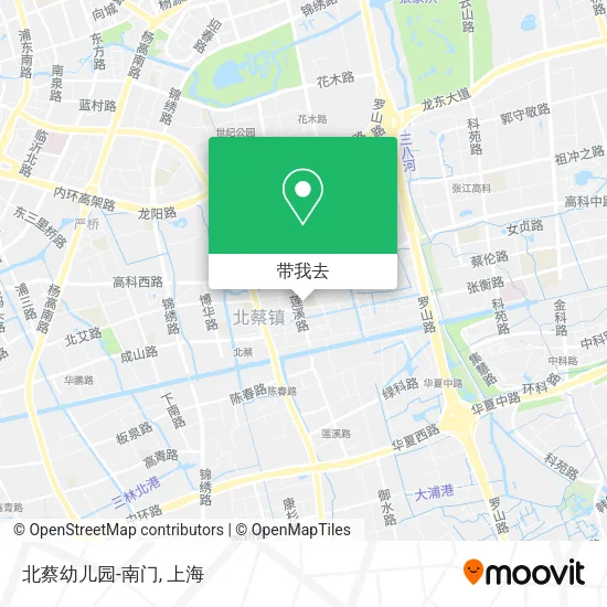 北蔡幼儿园-南门地图