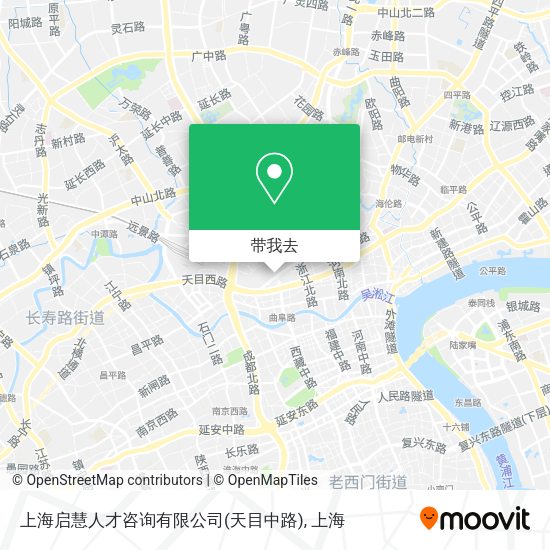 上海启慧人才咨询有限公司(天目中路)地图