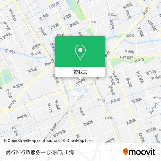 闵行区行政服务中心-东门地图