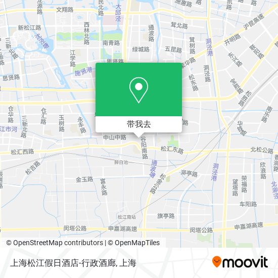 上海松江假日酒店-行政酒廊地图