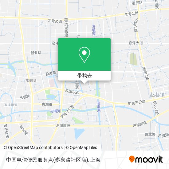 中国电信便民服务点(崧泉路社区店)地图