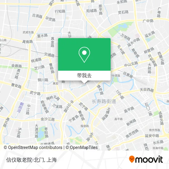 信仪敬老院-北门地图