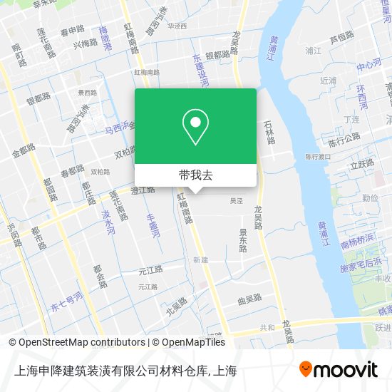 上海申降建筑装潢有限公司材料仓库地图