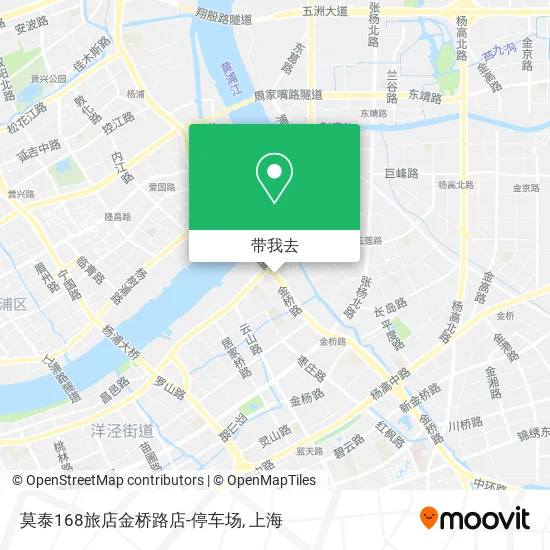 莫泰168旅店金桥路店-停车场地图