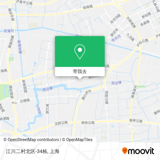 江川二村北区-34栋地图
