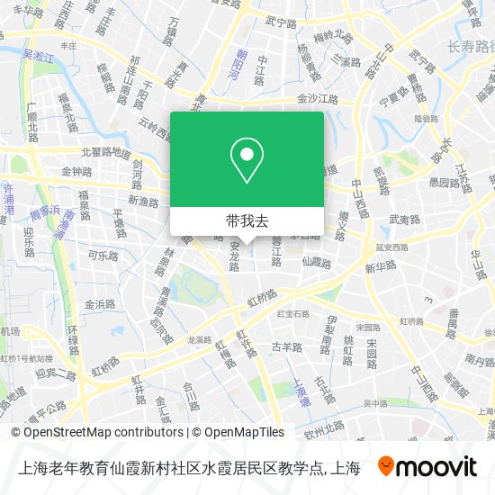 上海老年教育仙霞新村社区水霞居民区教学点地图