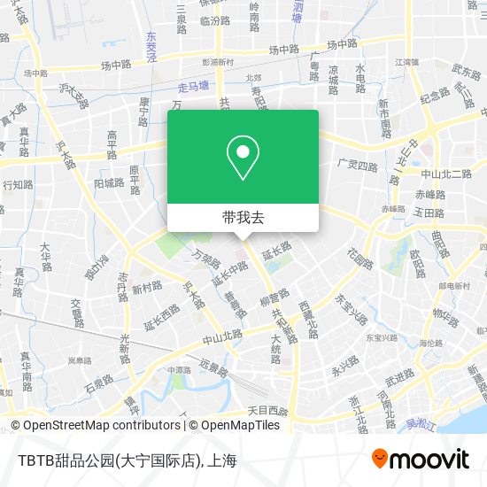 TBTB甜品公园(大宁国际店)地图