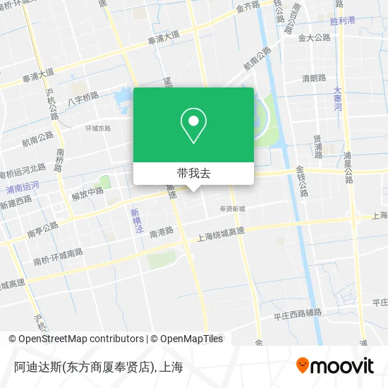 阿迪达斯(东方商厦奉贤店)地图