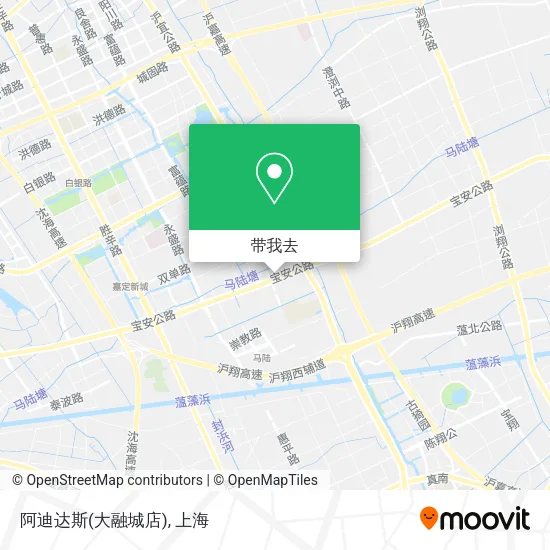 阿迪达斯(大融城店)地图
