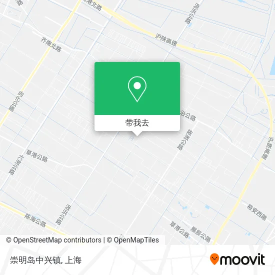 崇明岛中兴镇地图