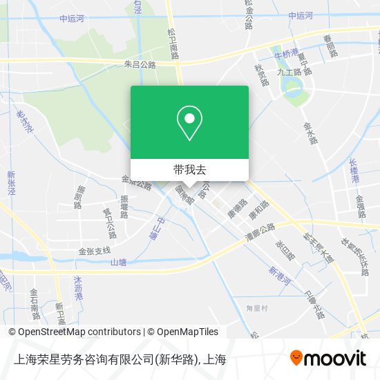 上海荣星劳务咨询有限公司(新华路)地图