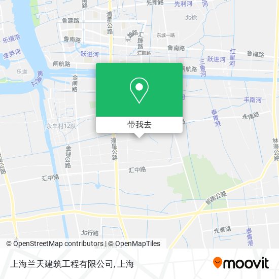 上海兰天建筑工程有限公司地图