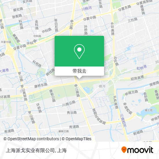 上海派戈实业有限公司地图