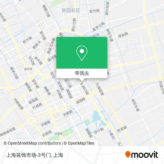 上海装饰市场-3号门地图