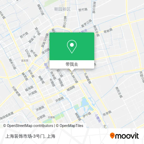上海装饰市场-3号门地图