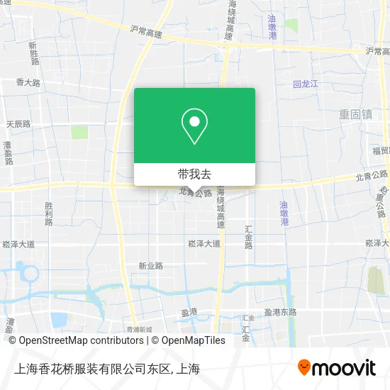 上海香花桥服装有限公司东区地图