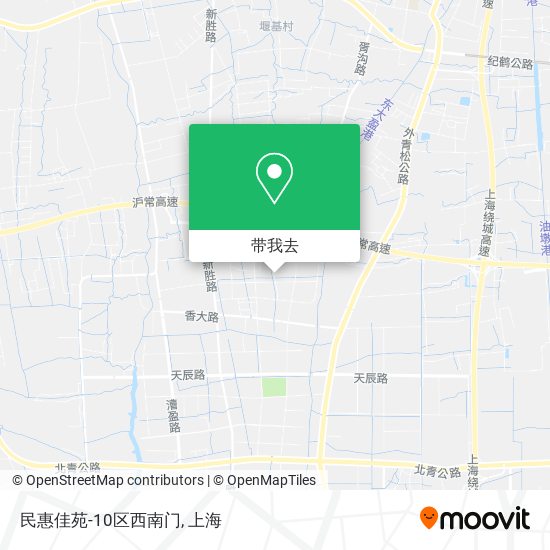 民惠佳苑-10区西南门地图