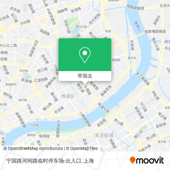 宁国路河间路临时停车场-出入口地图